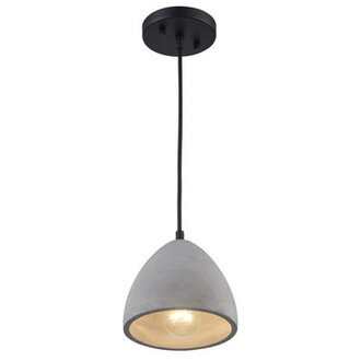 Zac 1 - Light Concrete Dome Pendant