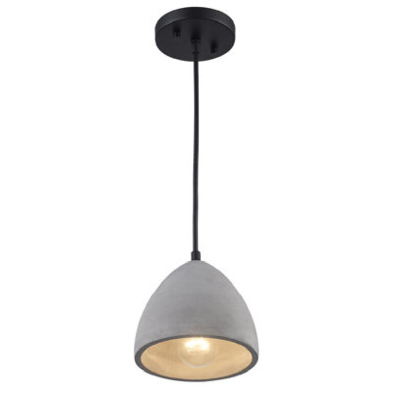 Zac 1 - Light Concrete Dome Pendant