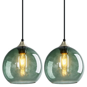 Dariyon 2 - Pack Single Pendant Kitchen Island Lighting Globe Pendant Light Fixtures Modern Pendant Lighting for Kitchen Island Bedroom Living Dining Room Light Fixture