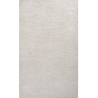 Asala Solid Low-Pile Ivory Rug
