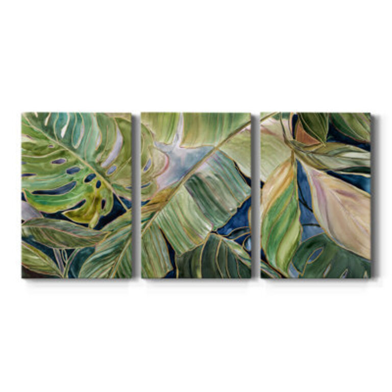 Sun Tipped Tropicals Framed Canvas Photograph Print