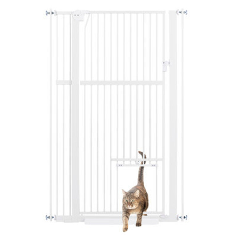 Tucker Murphy Pet 56 Tall Dog Gate With Cat Door