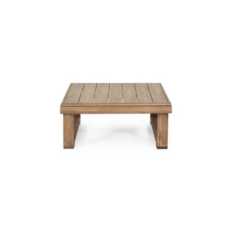 Akono Solid Wood Coffee Table for Outdoor Patio Table