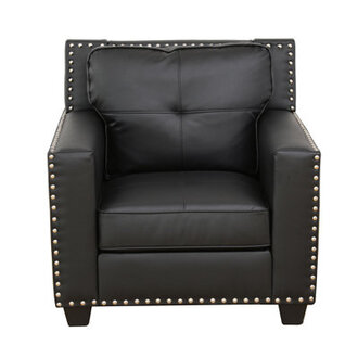 Benilda Faux Leather Club Chair