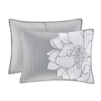 Lola Floral 6 Piece Reversible Cotton Quilt Set