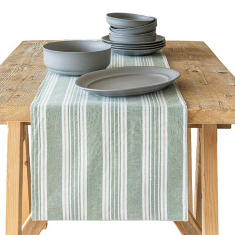 overback Woven Striped Table Runner