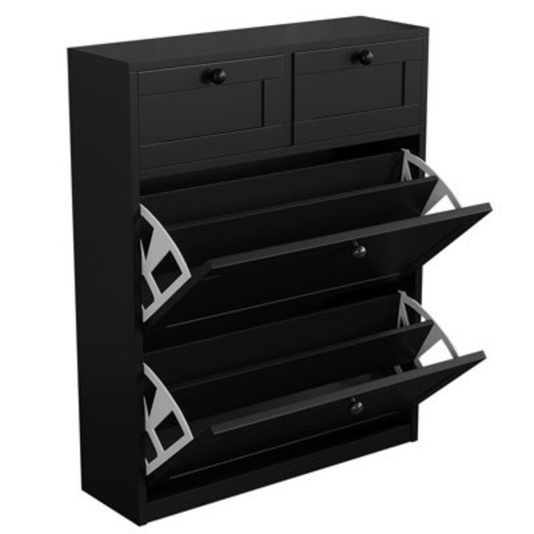 393 H 16-Pair Shoe Storage Cabinet