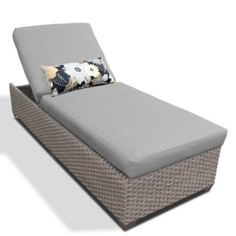 Tanisha Outdoor Chaise Lounge  Cushion Included
