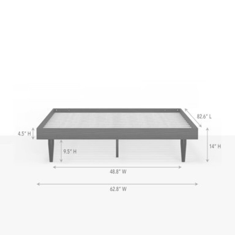 Wojcik Modern Wooden Bed Frame