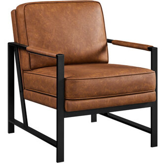 255 W Upholstered Armchair with Removable Seat  Back Cushion