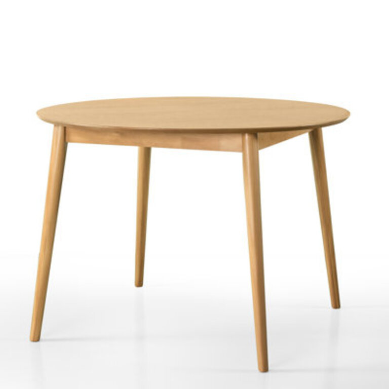 Aubrianah Pine Round Solid Wood Dining Table