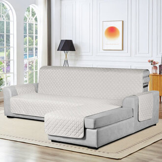 Wildee Waterproof Couch Cover For Sectional L Shape Sofa Cover Reversible Sofa Slipcovers