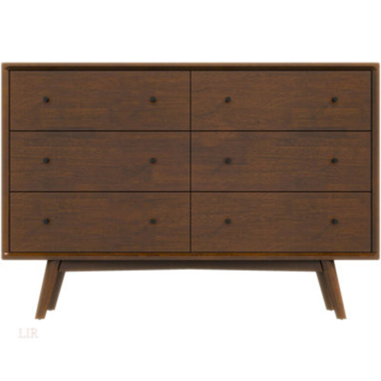 Chiasson Solid Wood 472 W 6 - Drawer Dresser