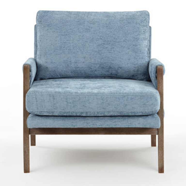 Brayven Wood Upholstered Armchair