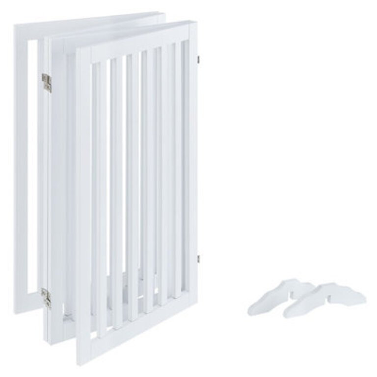 Huxley Wood Free Standing Pet Gate with a Pair of Support Feet