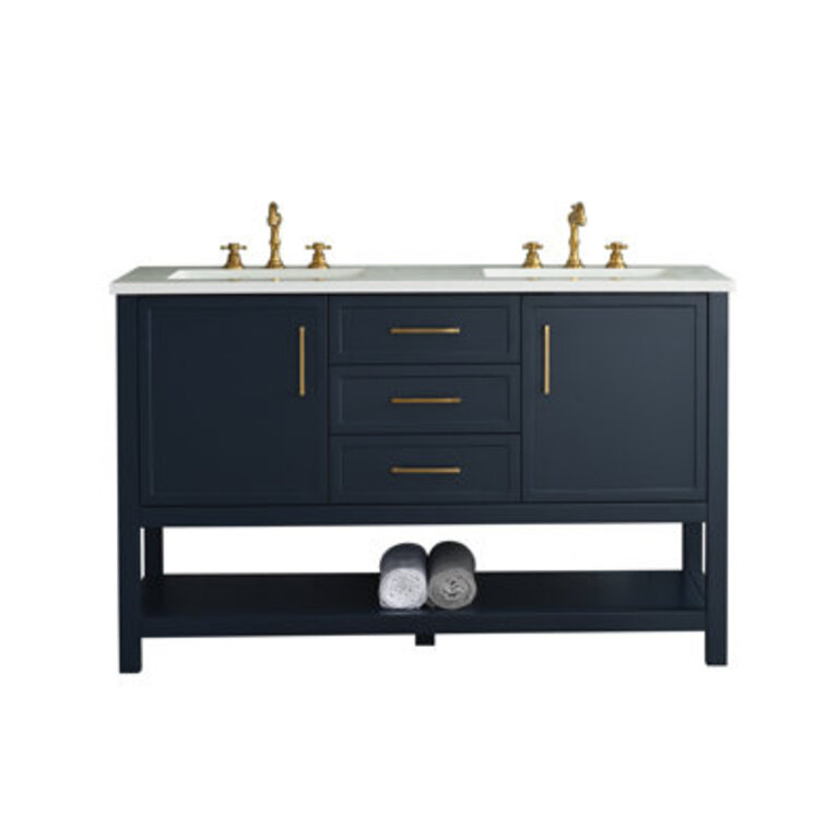Vicini 54 Double Bathroom Vanity Set