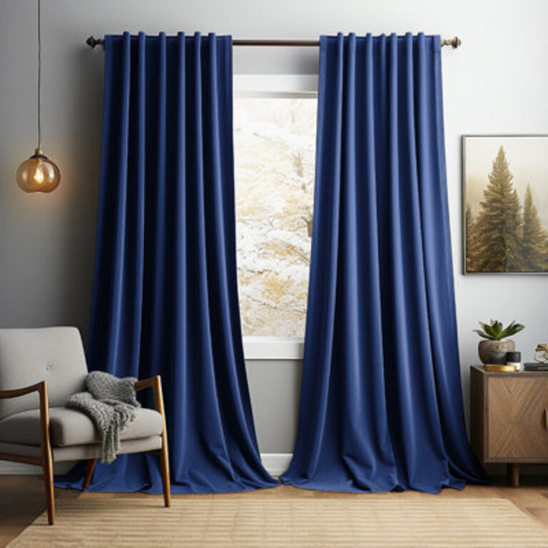 Lauier Velvet Blackout Curtain Pair