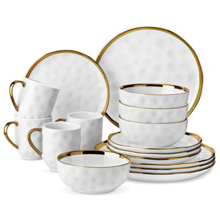Tarayn Ceramic Dinnerware Set 16 Piece - Service for 4