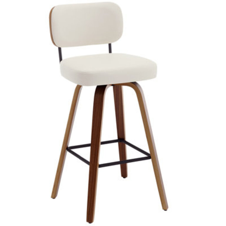 Kahana Swivel Upholstered Counter  Bar Stool