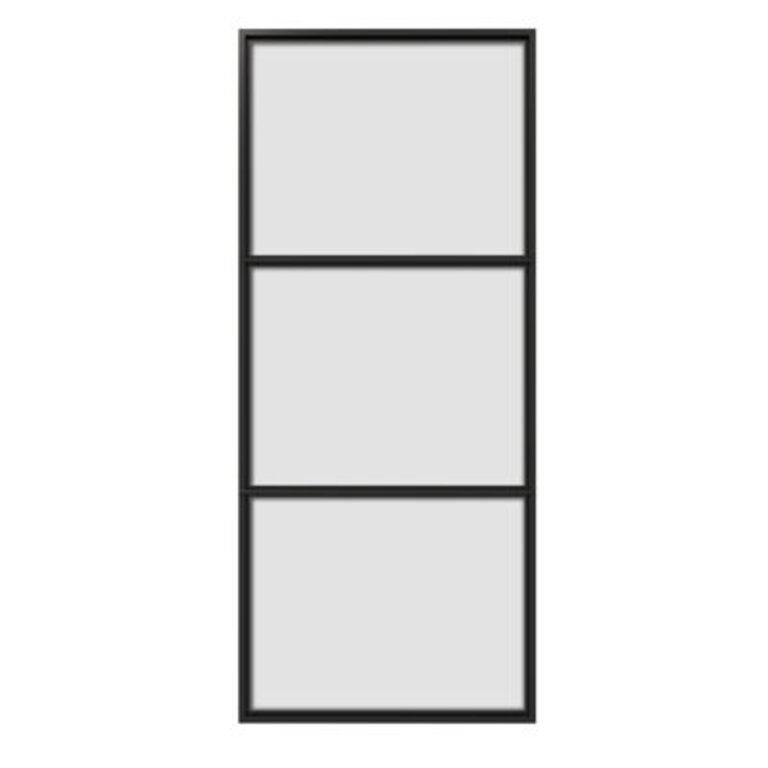 JUBEST Sliding Glass Barn Door with Installation Hardware KitSoft Close Included