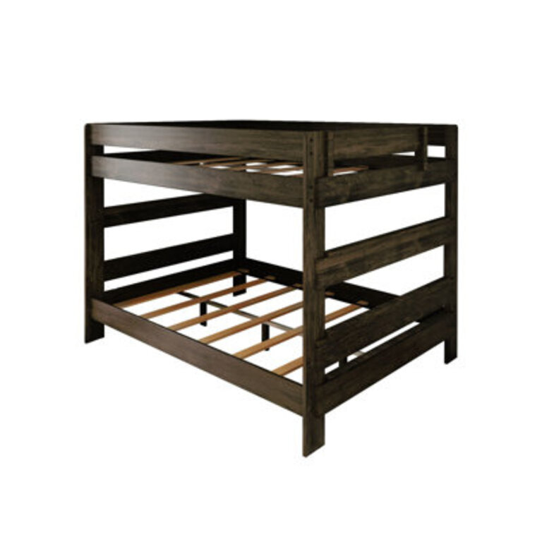 Decimus Queen Over Queen Bunk Bed with Built-In Ladder and Slat Kit