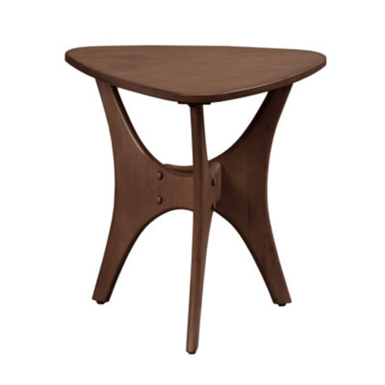 Fresca Triangle Wood End Table