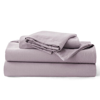 Bedsure 100 Washed Cotton Duvet Cover Set - Minimalist Cotton Beding Set For All SeasonSet of 3