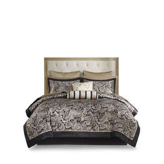 Aubrey 12 Piece Comforter Set with Cotton Bed Sheets