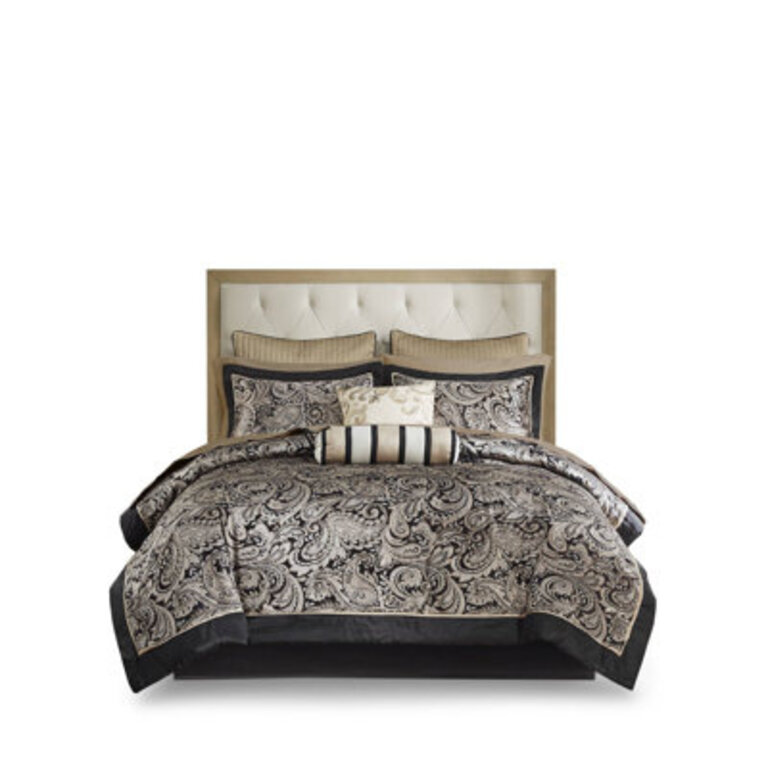Aubrey 12 Piece Comforter Set with Cotton Bed Sheets