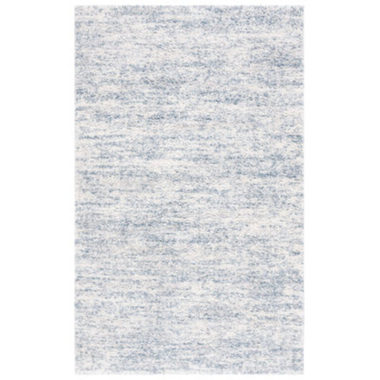 Jeremias Berber Shag 563 Area Rug In Ivory  Light Aqua