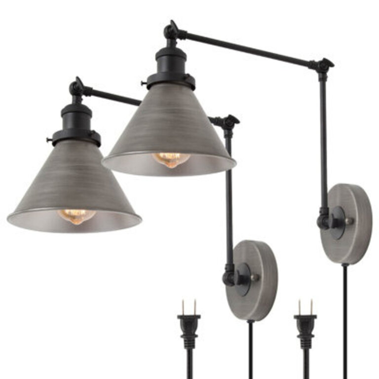 Lateefah 1 - Light Dimmable Plug-in Swing Arm