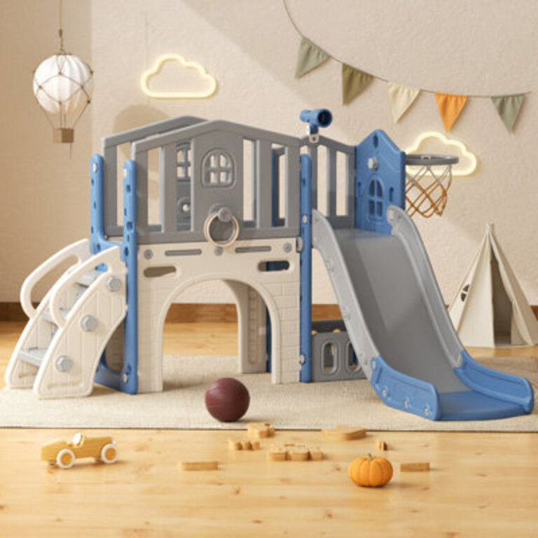 8 In 1 Toddler Slide Kids Climber Slide Outdoor Indoor Playset