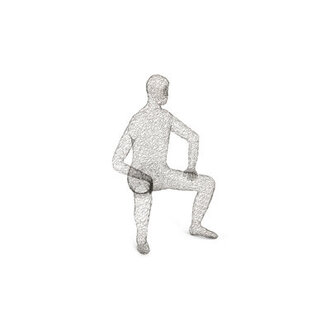 Crazy Wire Lounging Male Statue
