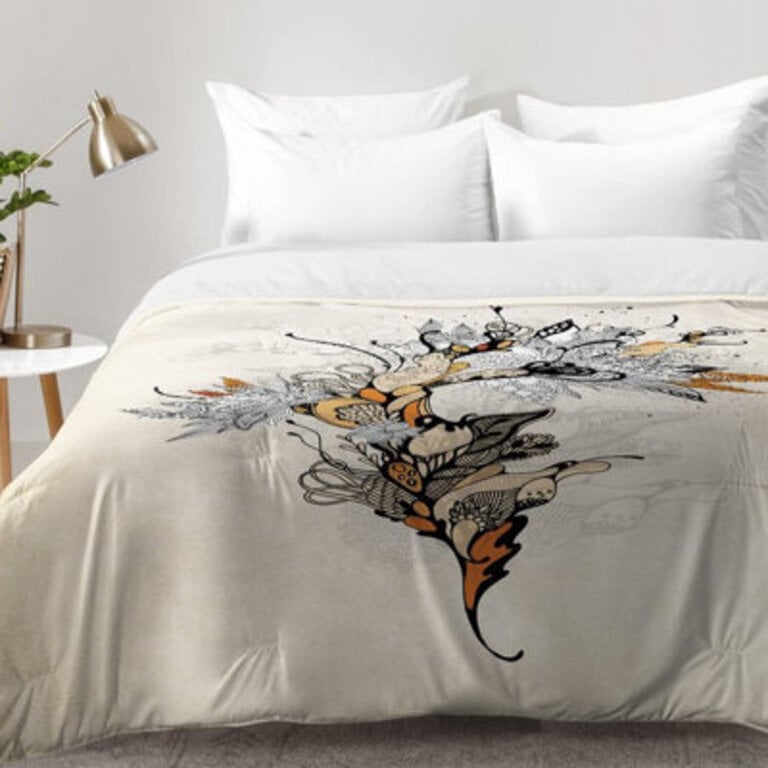 Iveta Abolina Modern  Contemporary Polyester Floral Comforter