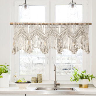 Cotton Scalloped Window Valance