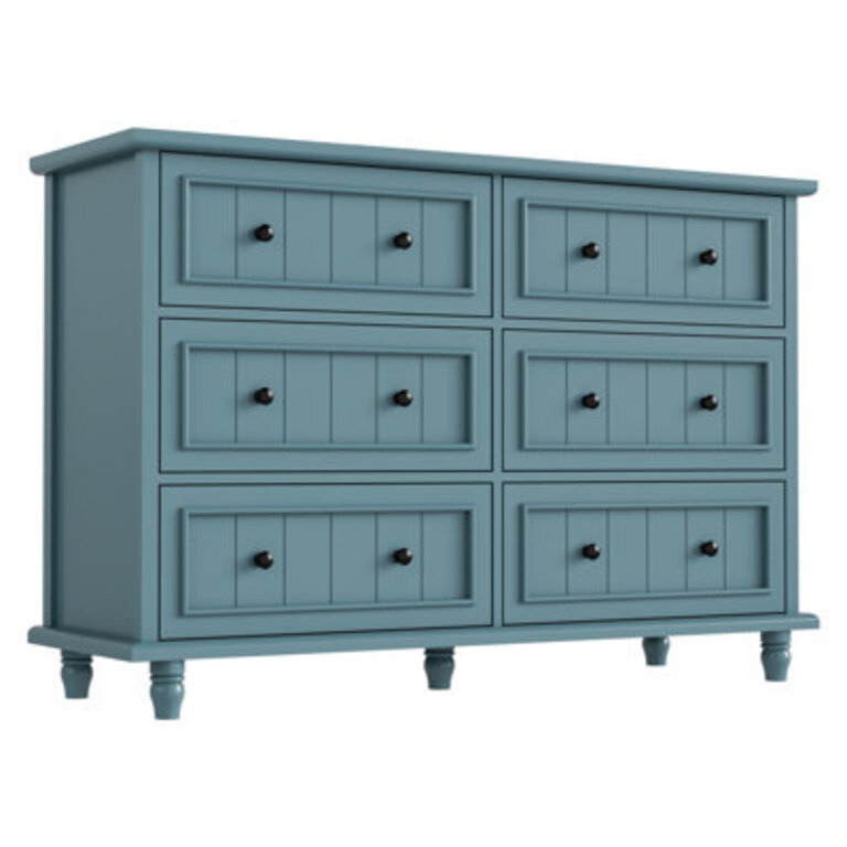 Amarilys 6 Drawers 472W Retro Style Double  Dresser