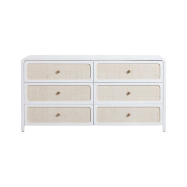 Billiot Patty Rattan 6 Drawer Dresser