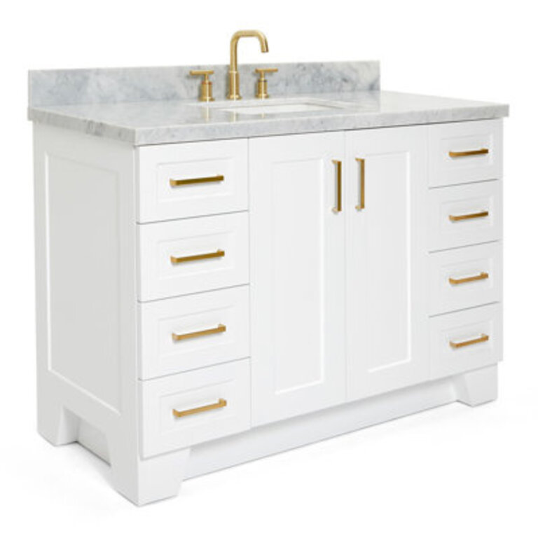 Freitas 48 Solid Wood Single Bathroom Vanity with 15 Top