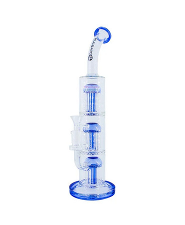 Pulsar Pulsar Triple Jellyfish Perc Bong 14" Assorted Colours