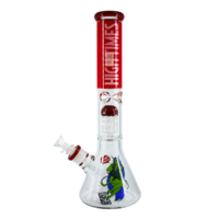 Infyniti 16" High Times Green Goddess Beaker Bong w/8 Arm Tree Perc and Ice Catcher