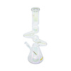 Red Eye Tek Red Eye Glass 16" 3-Arm Zig Zag Beaker Tube Rainbow