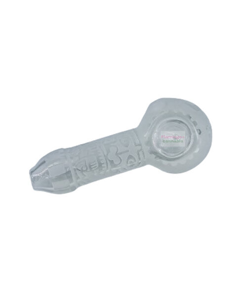 Milky Way Glass 4.5 Maya Face Clear Hand Pipe