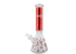 Pulsar Foil Leaf Hemp Leaf Print Bong 14" Assorted