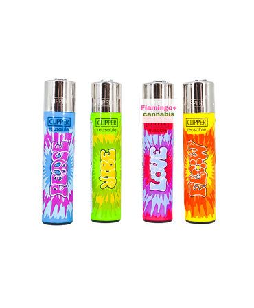 Clipper Clipper Refillable Lighter Tie Dye Design