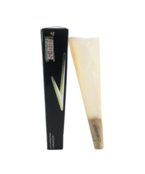 Vibes Ultra Thin Cubano Cannon Cone 8 Gram Capacity Single Cone (Black)