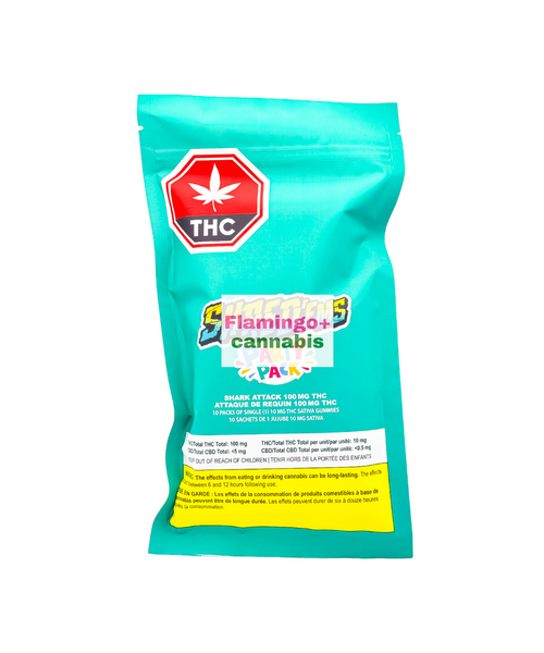 SHRED'EMS Shark Attack Party Pack 10X10MG Sativa Gummies
