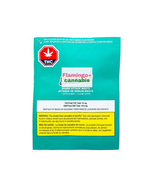 SHRED'EMS Shark Attack MAX10 Sativa 1X10MG THC Gummy