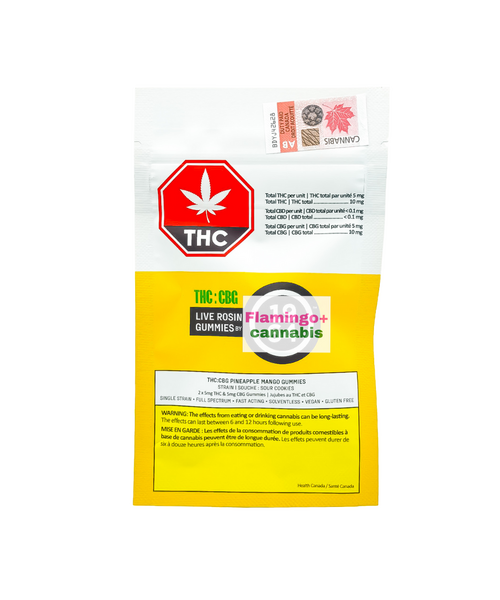 1964 Pineapple Mango Live Rosin Sativa Gummies 2X5MG