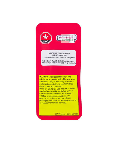 Bold Glazed Melted Strawberries Liquid Diamond Sativa Cartridge 1G