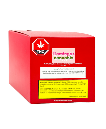 WYLD Wyld Real Fruit Raspberry Sativa Gummies Multipack 10X10MG